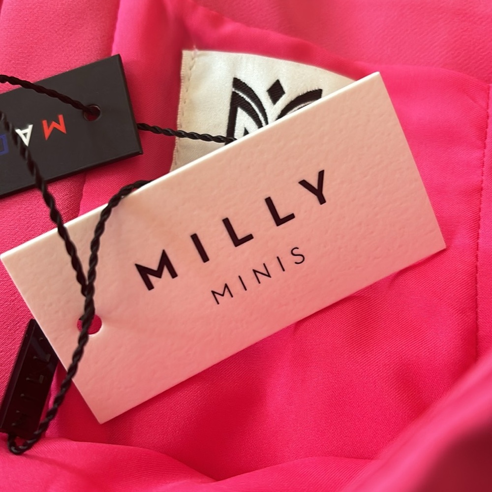 Milly Minis Sheath Mini Dress Size 12 Off Shoulder Girls - Picture 7 of 9